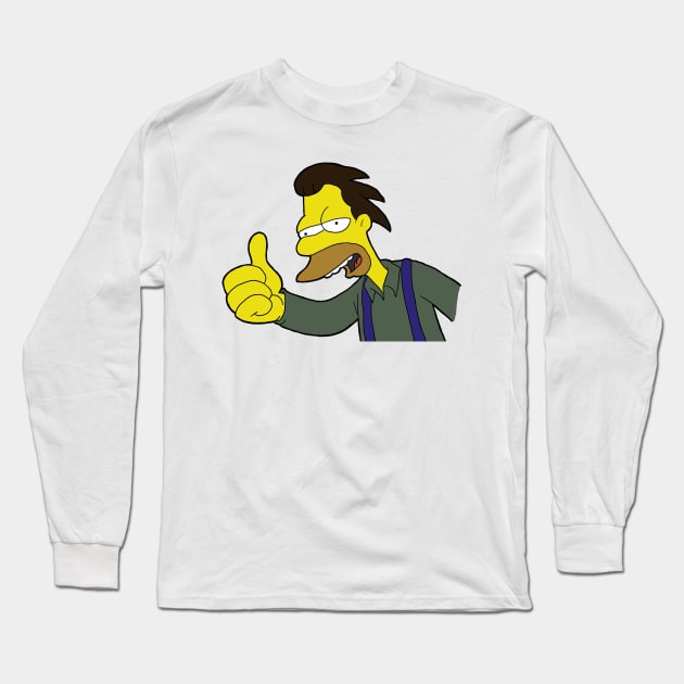 Thumbs Up Lenny Long Sleeve T-Shirt by HBogart